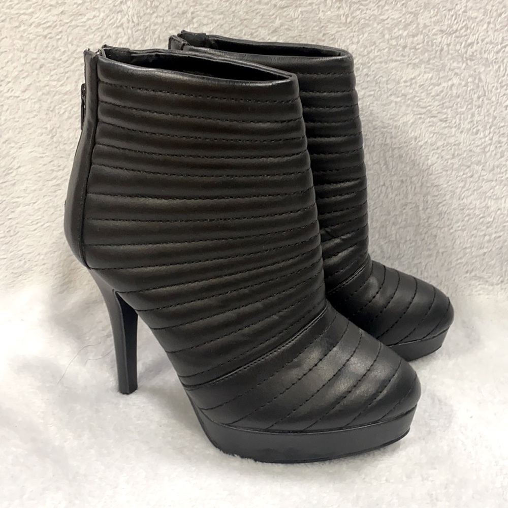 Black platform Moto boots size 7W torrid